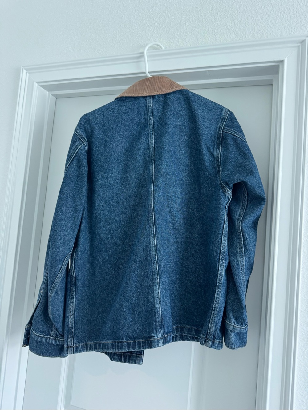 Lucky Brand Denim Jacket with Tan Corduroy Collar Size S - Picture 2 of 2